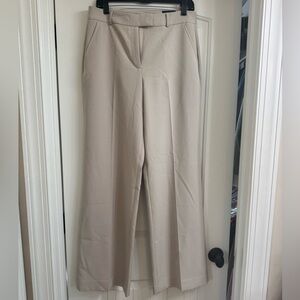 NWT White House Black Market Beige Wide Leg Pants